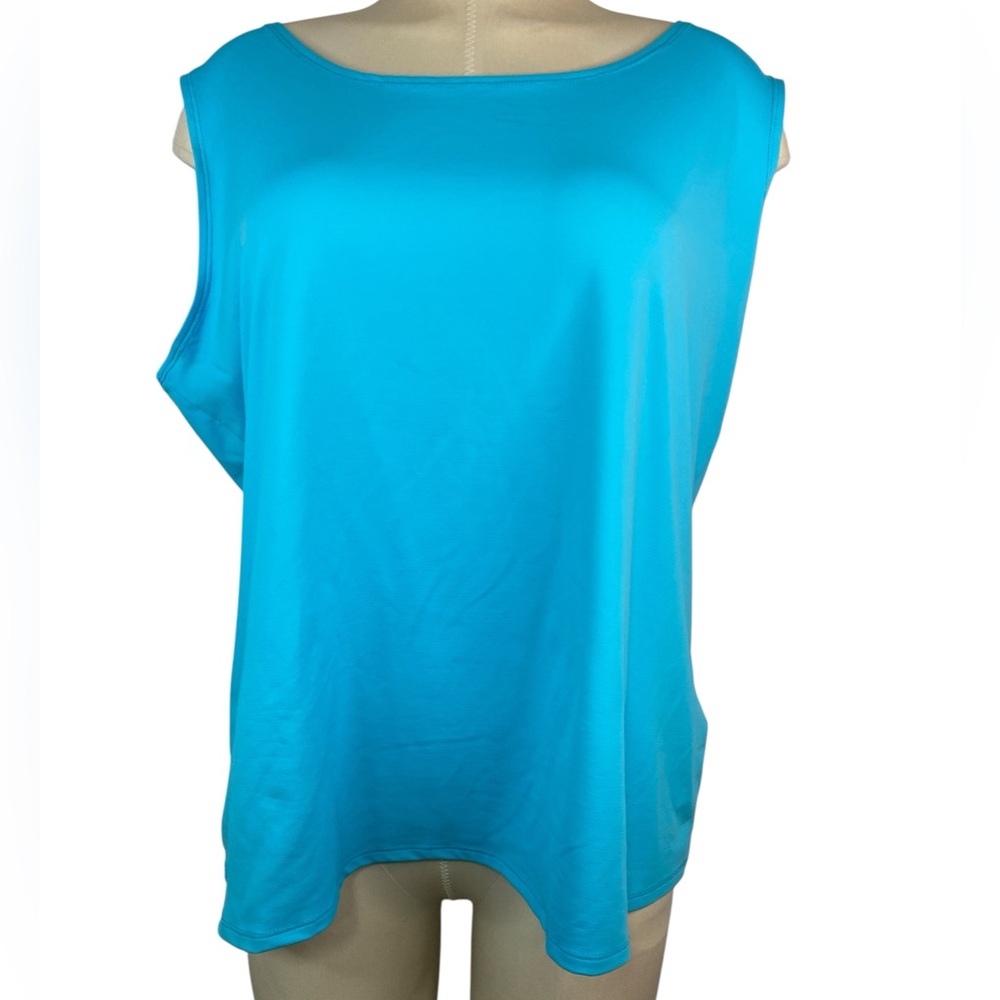 Ruby Rd. Sleeveless Blue Women's Tank Size 1X